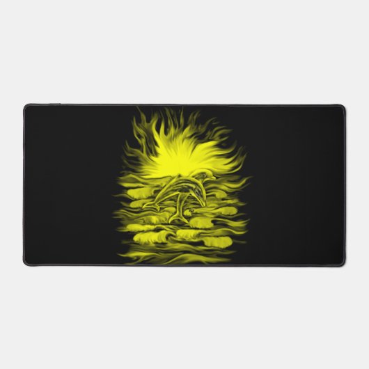 Dolphin-Paar im Sonnenschein Schreibtischunterlage (Vorderseite)