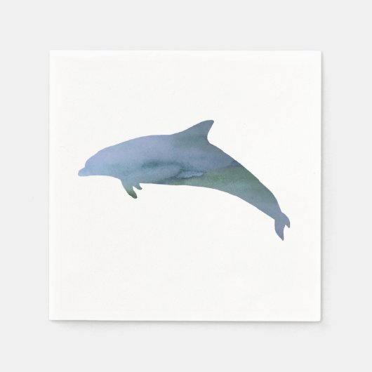 Dolphin Painting Ocean Paper Napkin Serviette (Vorderseite)