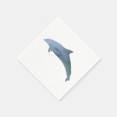 Dolphin Painting Ocean Paper Napkin Serviette (Ecke)