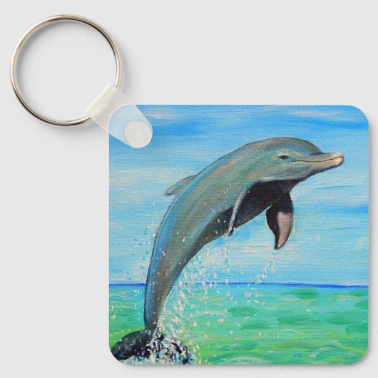 Dolphin Painting Schlüsselanhänger (Vorderseite)