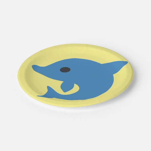 Dolphin Pappteller (Schrägansicht)
