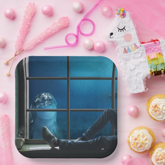 Dolphin Pappteller (Party)