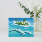 Dolphin-Paradies Postkarte (Stehend Vorderseite)