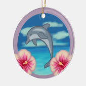 Dolphin Paradise Keramik Ornament (Links)