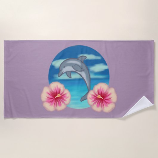 Dolphin Paradise Strandtuch (Vorderseite)