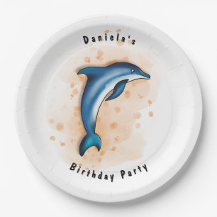 Dolphin-Party Pappteller