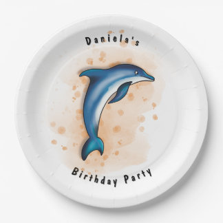 Dolphin-Party Pappteller