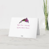 Dolphin Peace Mittwoch Grußkarte Karte (Rückseite)