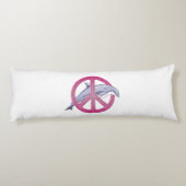 Dolphin Peace Pink Seitenschläferkissen (Rückseite)