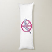 Dolphin Peace Pink Seitenschläferkissen (Rückseite (Vertikal))