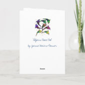 Dolphin Peace Pod Grußkarte Karte (Rückseite)