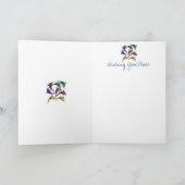 Dolphin Peace Pod Grußkarte Karte (Innenseite)