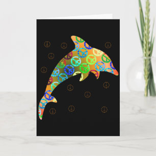 Dolphin Peace Sunday Grußkarte Karte
