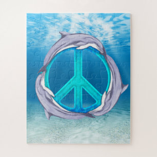 Dolphin Peace Symbol Puzzle