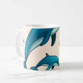Dolphin Personalisiert Coffee Tasse* Kaffeetasse (Vorderseite Links)