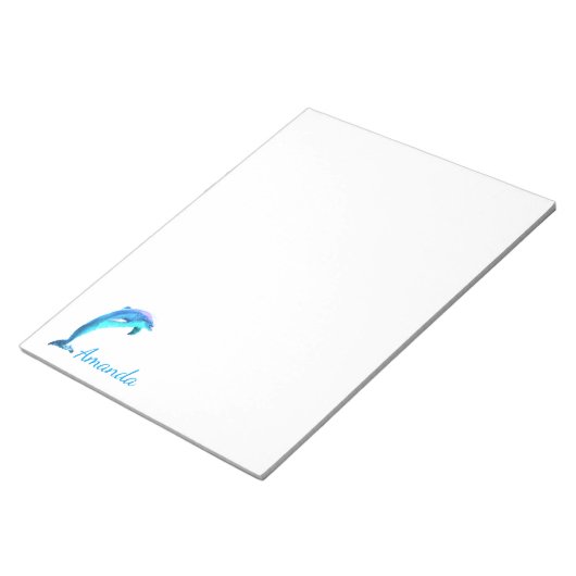 Dolphin Personalisiert Notizblock (angewinkelt)
