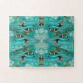 DOLPHIN PLAY ABORIGINAL ART PUZZLE (Horizontal)