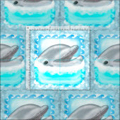 Dolphin Play Stoff (Kachel)
