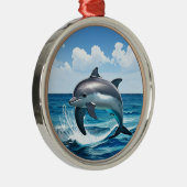 Dolphin Playing im Meer Ornamente (Rechts)