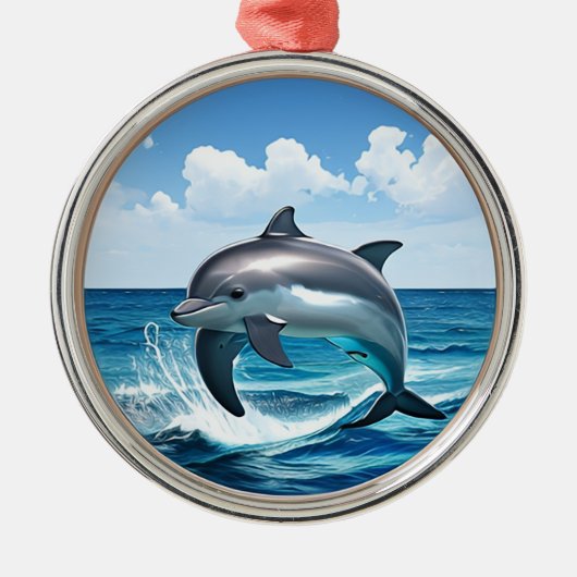 Dolphin Playing im Meer Ornamente (Vorne)