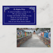 Dolphin Pledge - Schulmotto und Foto Visitenkarte (Vorne/Hinten)
