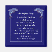 Dolphin Pledge - Schulmotto und Logo Magnet (Vorne)