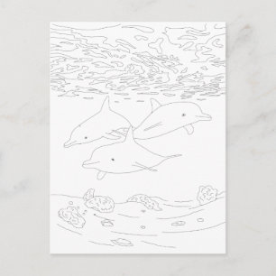 Dolphin Pod Adulting Postkarte