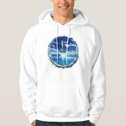 Dolphin Pod Cast Party Hoodie (Vorderseite)