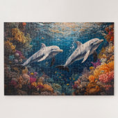 Dolphin Pod Coral Reef Puzzle (Horizontal)