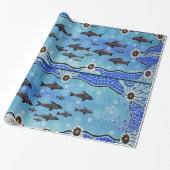 Dolphin Pod Wrapping Paper 1 Geschenkpapier (Ungerollt)