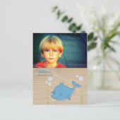 Dolphin Pool Geburtstagsparty Einladung PostCard (Stehend Vorderseite)