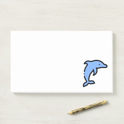 Dolphin Post-it Klebezettel (Auf Schreibtisch)
