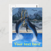 Dolphin Postcard Postkarte (Vorne/Hinten)
