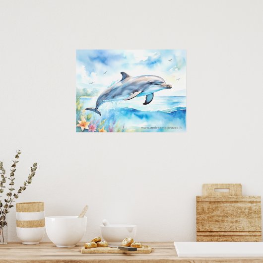 Dolphin Poster (Küche)