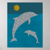 Dolphin Poster, Dolphin Wall Decke, Dolphin Print Poster (Vorne)
