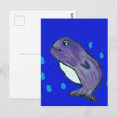 Dolphin Postkarte (Vorne/Hinten)