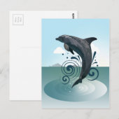 Dolphin Postkarte (Vorne/Hinten)