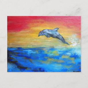 Dolphin Postkarte