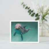 Dolphin Postkarte (Stehend Vorderseite)