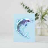 Dolphin Postkarte (Stehend Vorderseite)