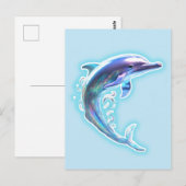 Dolphin Postkarte (Vorne/Hinten)