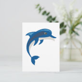 Dolphin Postkarte (Stehend Vorderseite)