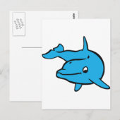 Dolphin Postkarte (Vorne/Hinten)
