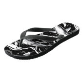Dolphin Print Flip Flops Badesandalen (Schrägansicht)
