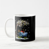 Dolphin Reindeer Hat Weihnachtsbaum Funny Xm Kaffeetasse (Links)