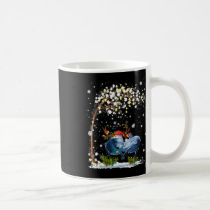 Dolphin Reindeer Hat Weihnachtsbaum Funny Xm Kaffeetasse