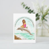Dolphin Ride Inspiration Postkarte (Stehend Vorderseite)