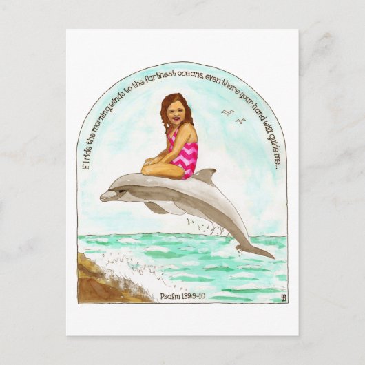 Dolphin Ride Inspiration Postkarte (Vorderseite)