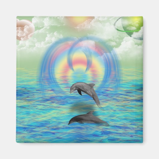 Dolphin Rising Magnet (Vorne)