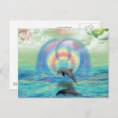 Dolphin Rising Postkarte (Vorne/Hinten)